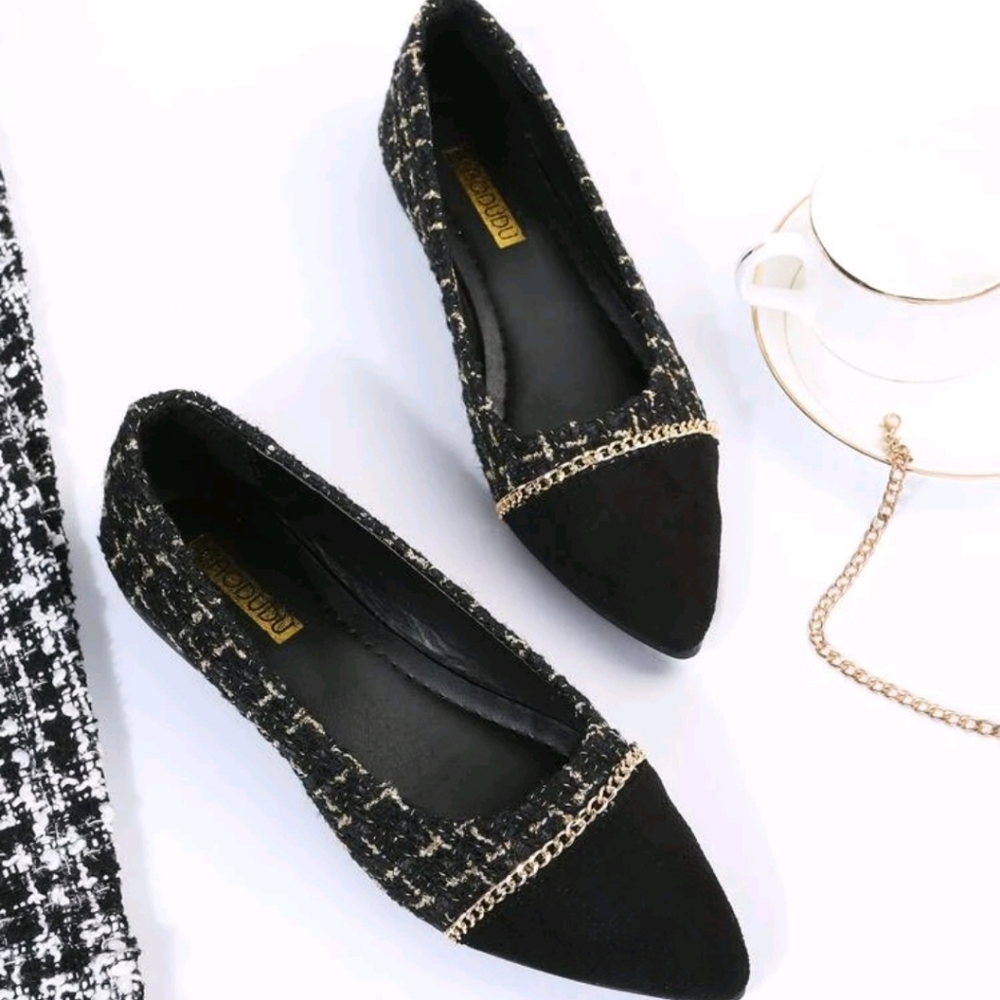 Tweed Ballet Flats